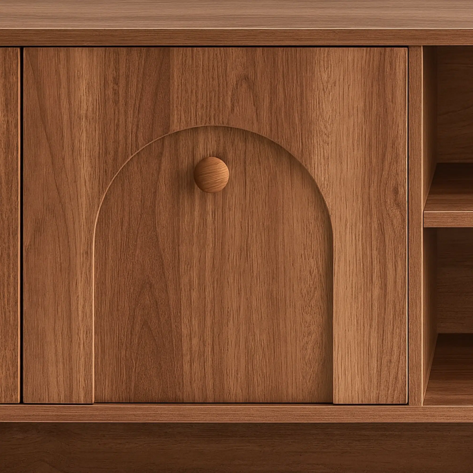MonoSpace Wooden TV Unit