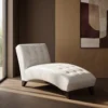 Noir Tufted Chaise Lounge