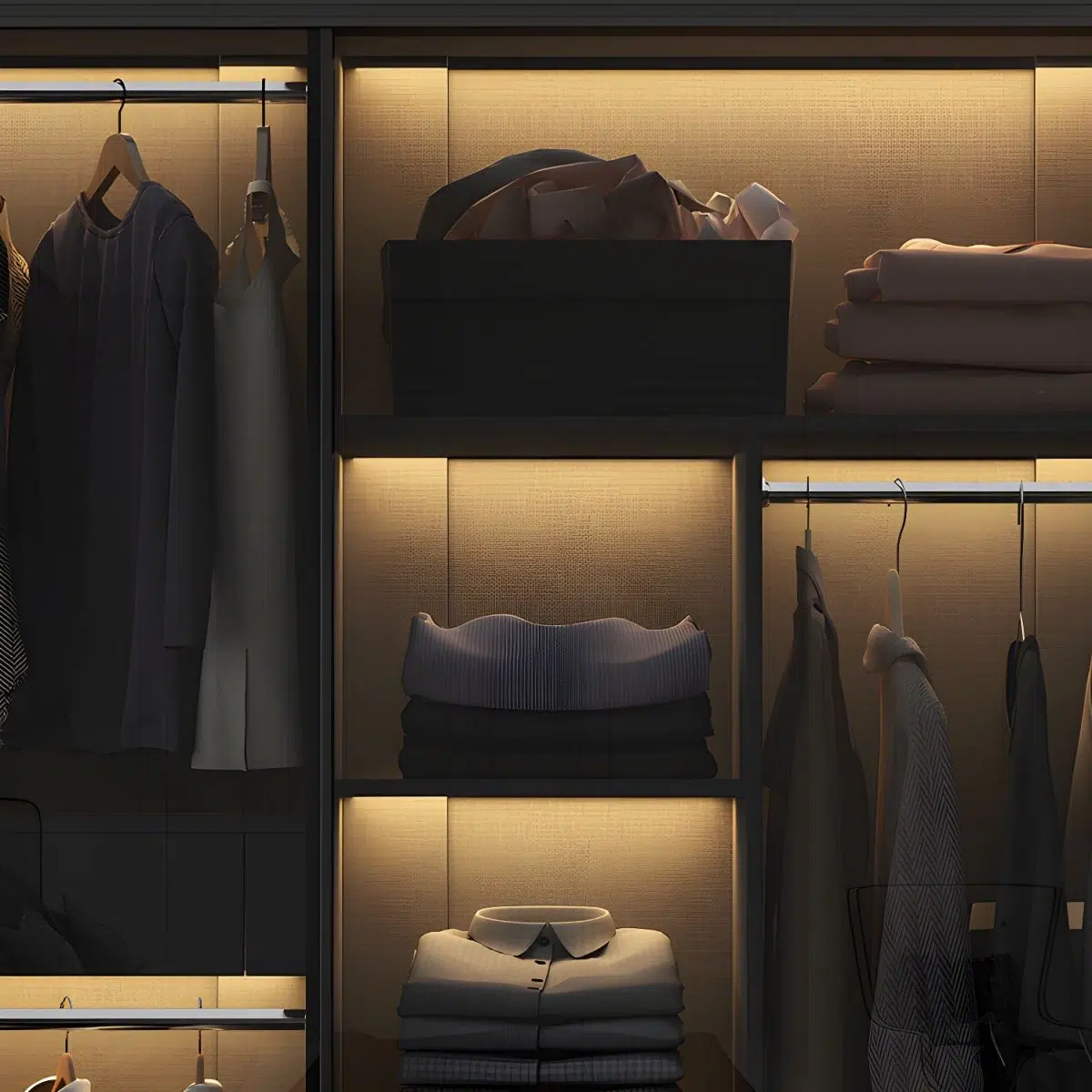 Nova Modern Mirrored Wardrobe