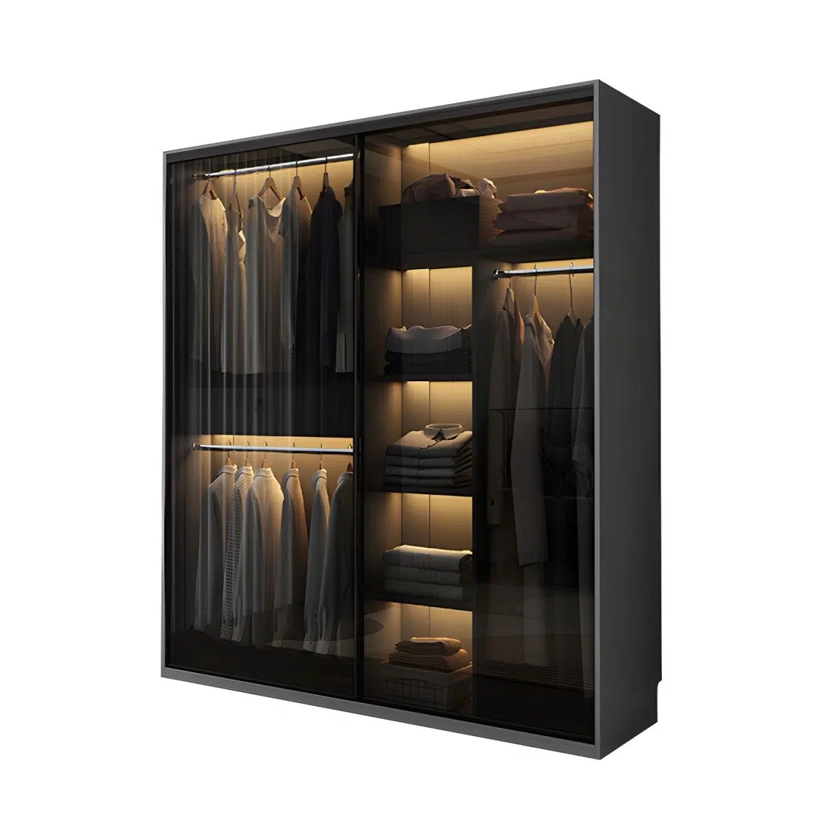 Nova Modern Mirrored Wardrobe