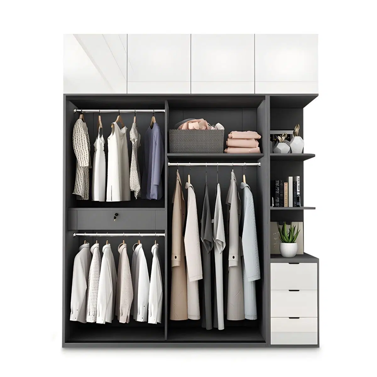 Nova Modern Mirrored Wardrobe