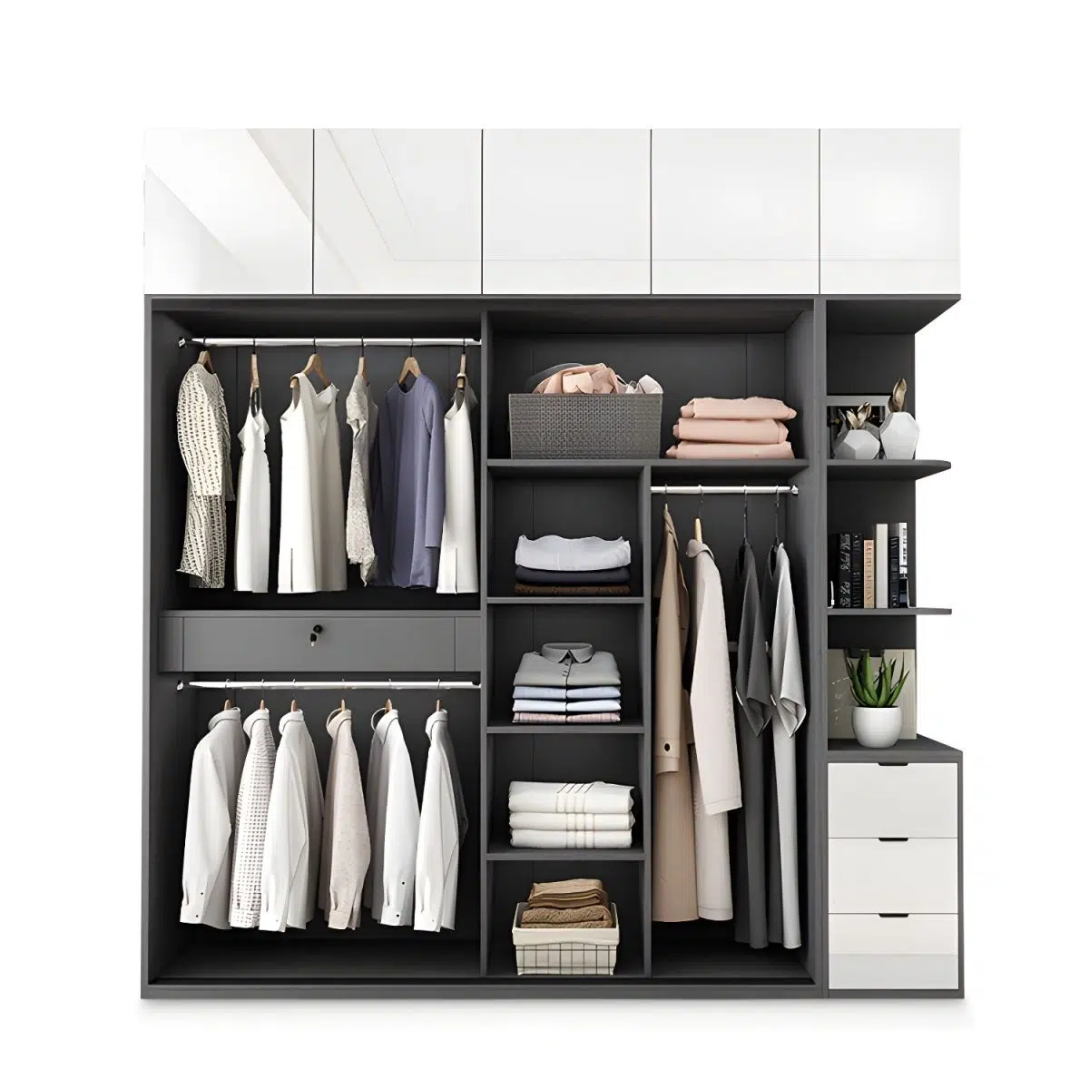 Nova Modern Mirrored Wardrobe