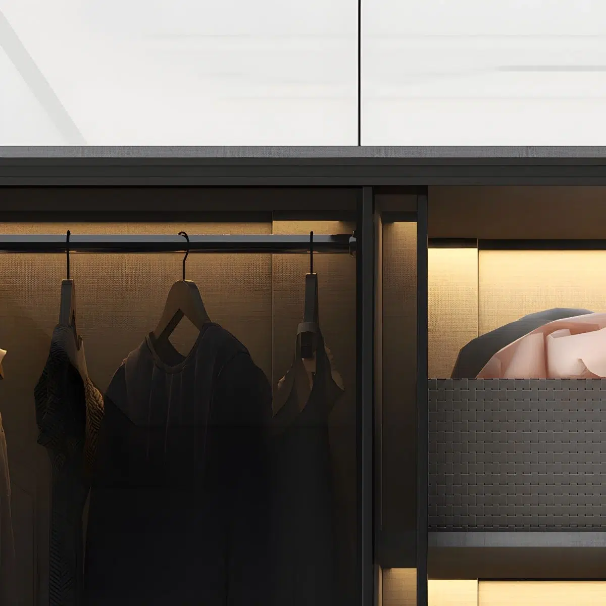 Nova Modern Mirrored Wardrobe