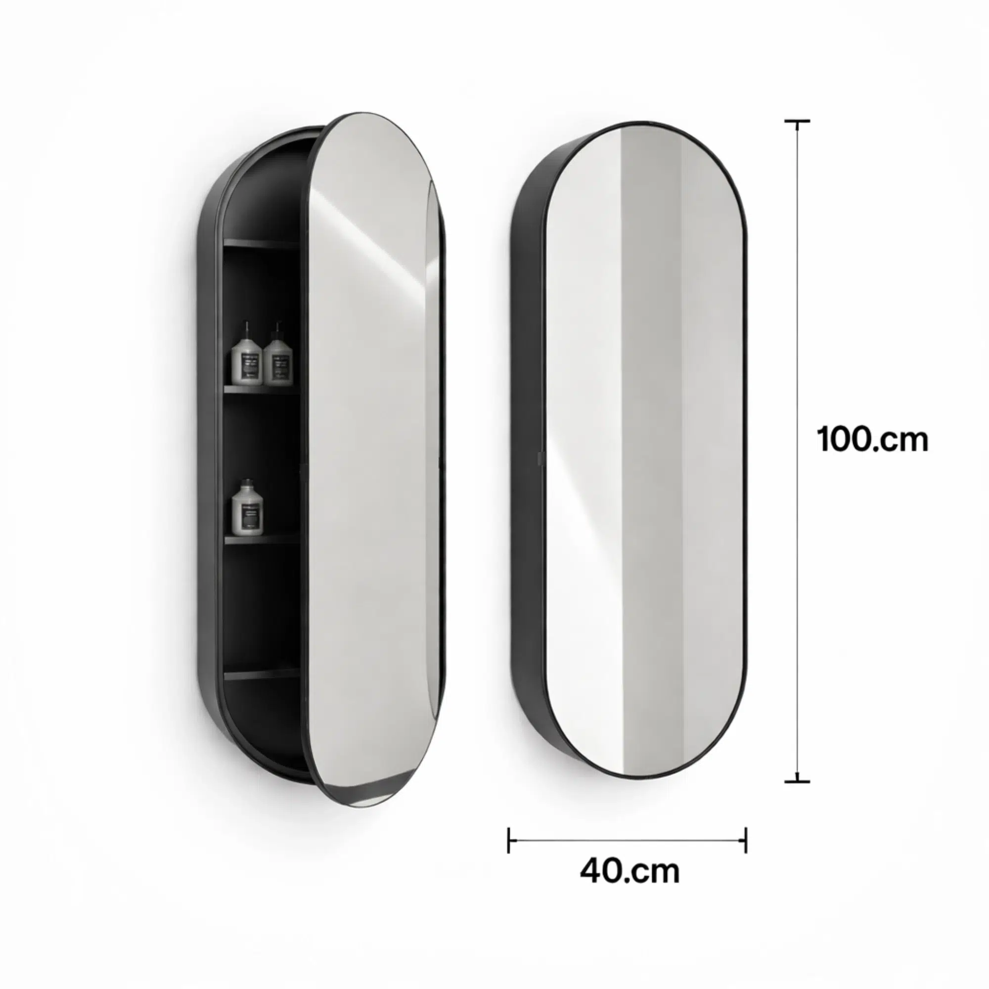Noxelle Bathroom Mirror with Storage