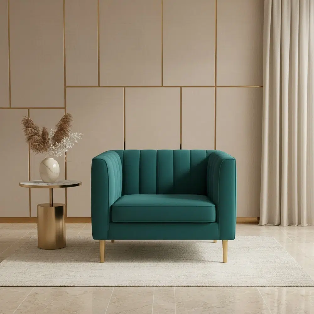 Premium Velora Velvet Armchair