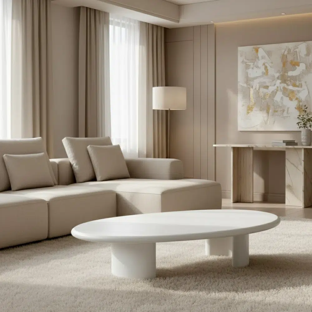Solaro Oval Luxe Coffee Table