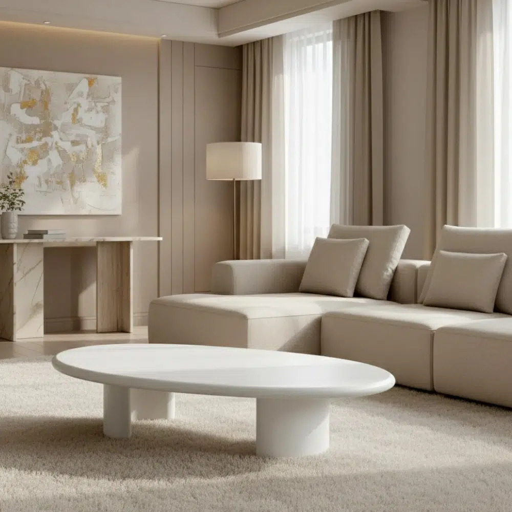 Solaro Oval Luxe Coffee Table