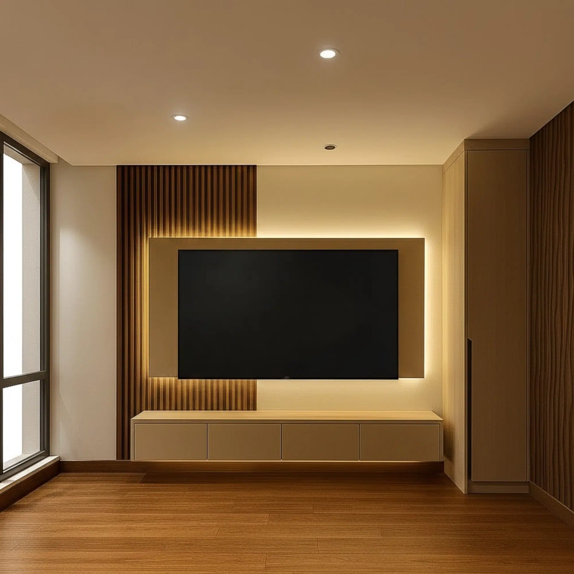 Mono Light TV Table