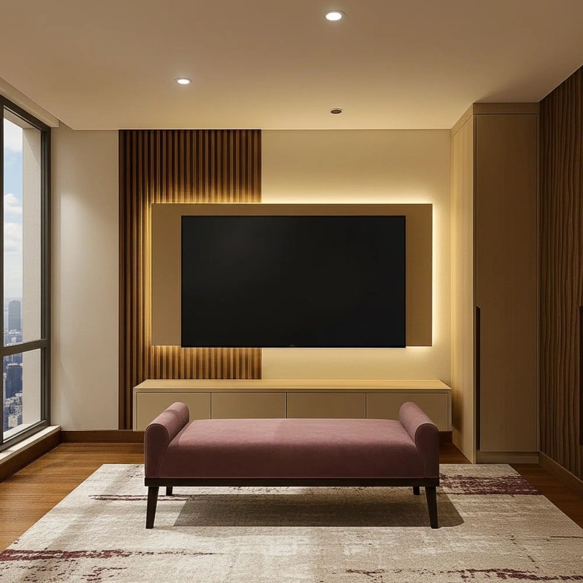 Mono Light TV Table
