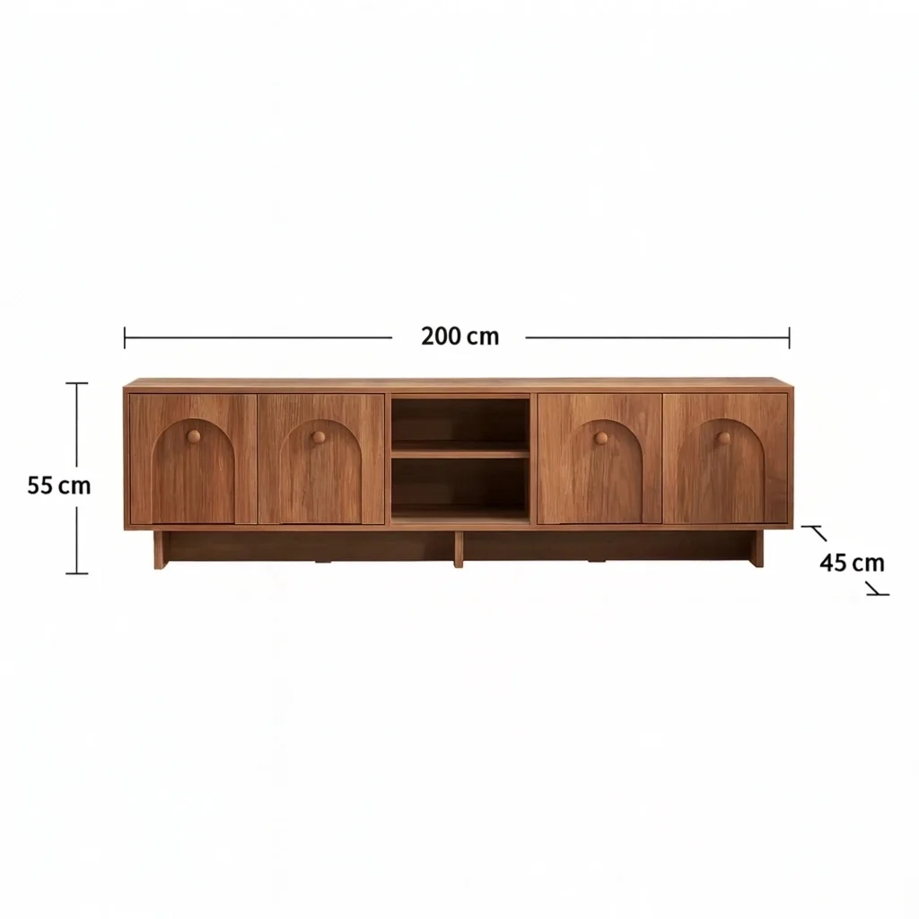 MonoSpace Wooden TV Unit