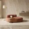 Terra Curve Modern Round Chaise Lounge