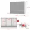 UrbanLine Luxury Mirrored Wardrobe