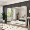 UrbanLine Luxury Mirrored Wardrobe
