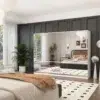 UrbanLine Luxury Mirrored Wardrobe
