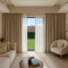Wave Style Sheer And Blackout Curtains