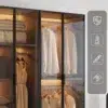 ZenSpace Luxury Glass Wardrobe