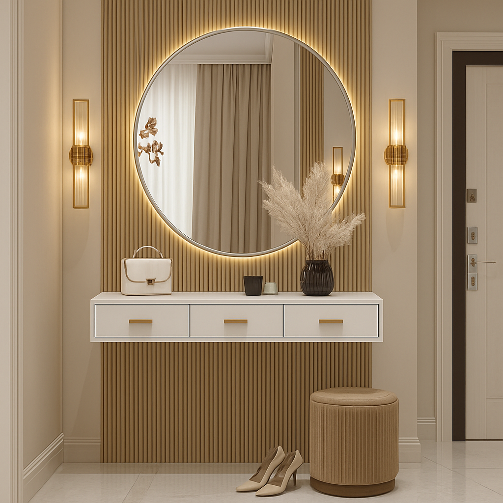Werth Modern dresser and mirror set