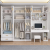 Modern Wall-Mounted Wardrobe With Study Unit