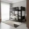 Altivex Black Wooden Bunk Beds