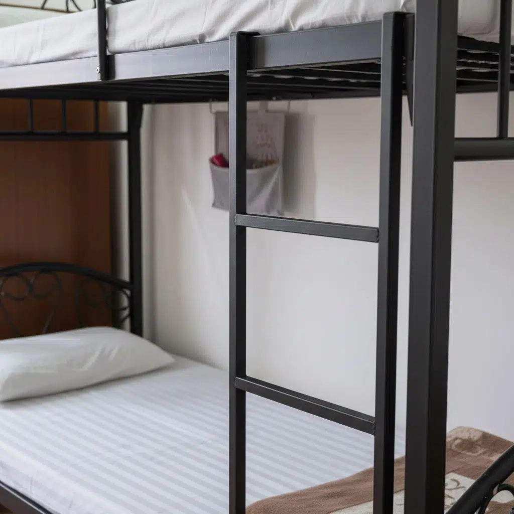 Heavy Duty Black Steel Bunk Beds