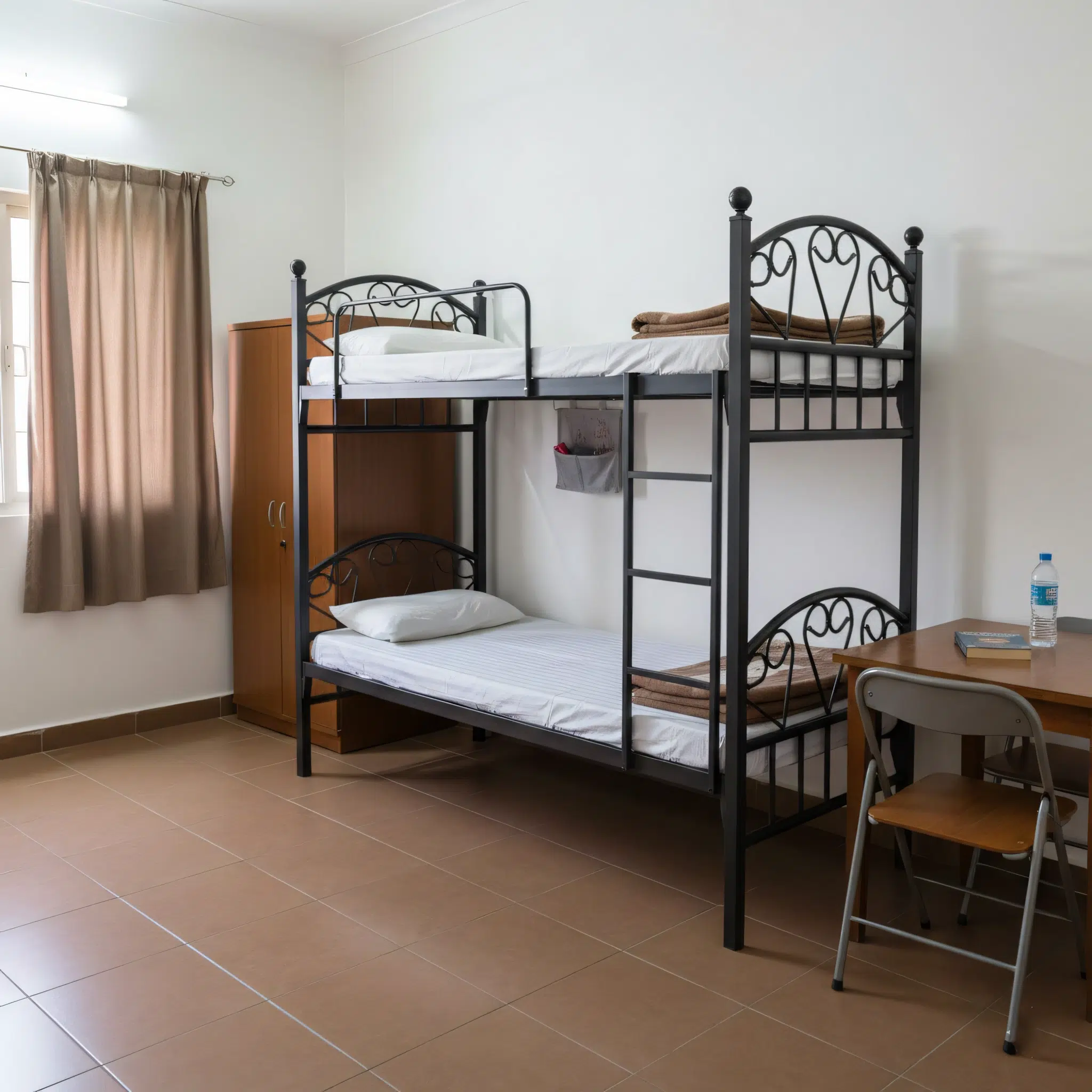 Heavy Duty Black Steel Bunk Beds