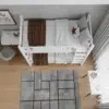 Altivex White Wooden Bunk Beds