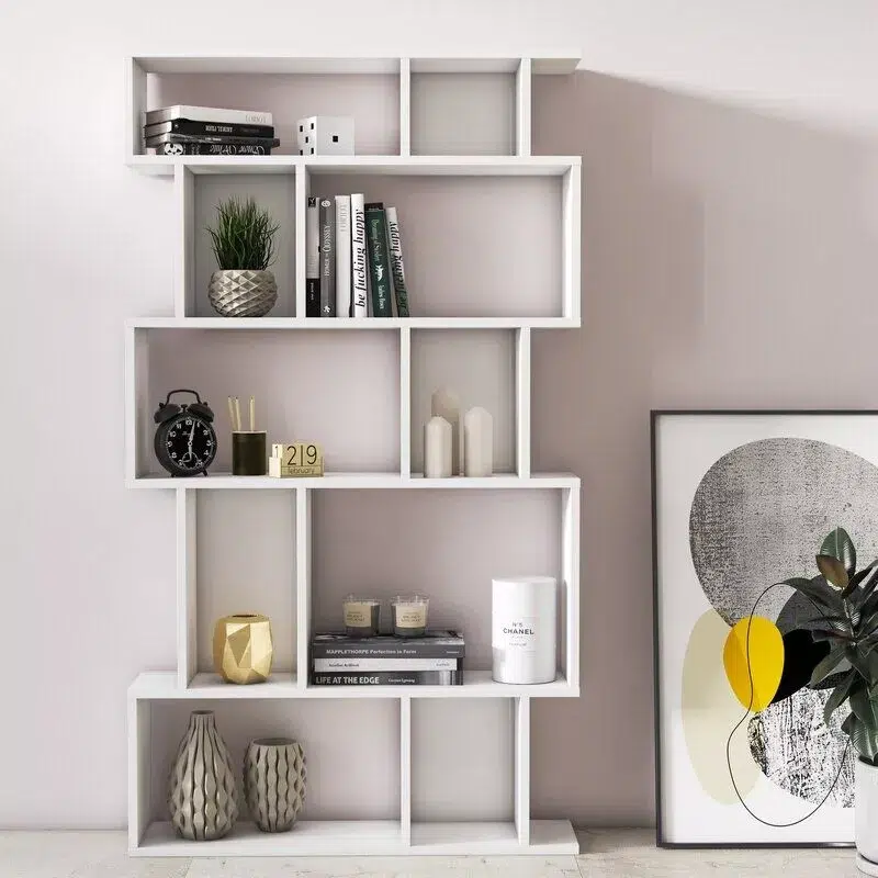 Modern 5 Tier Bookcase