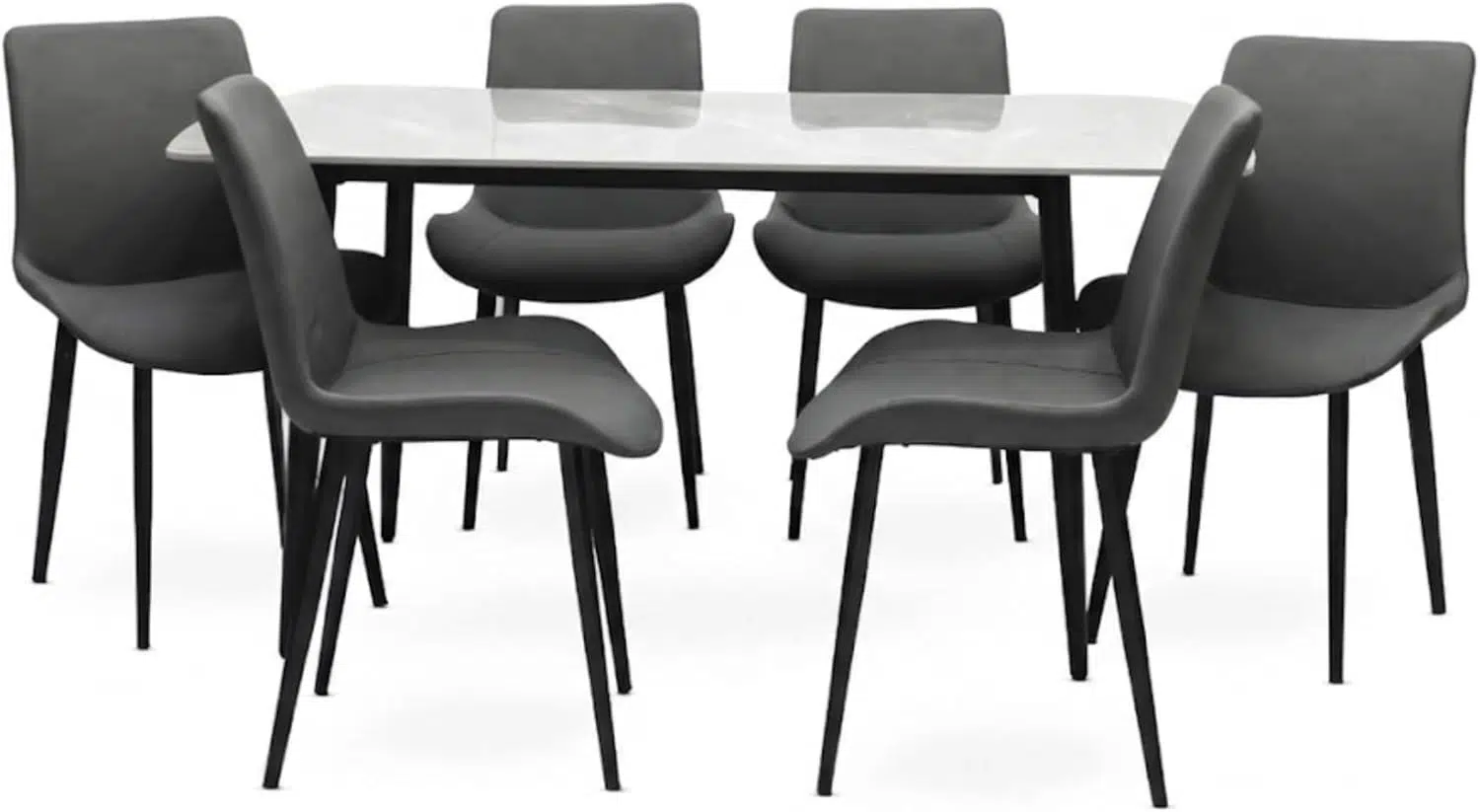 Marble Dining Set 7 Piece