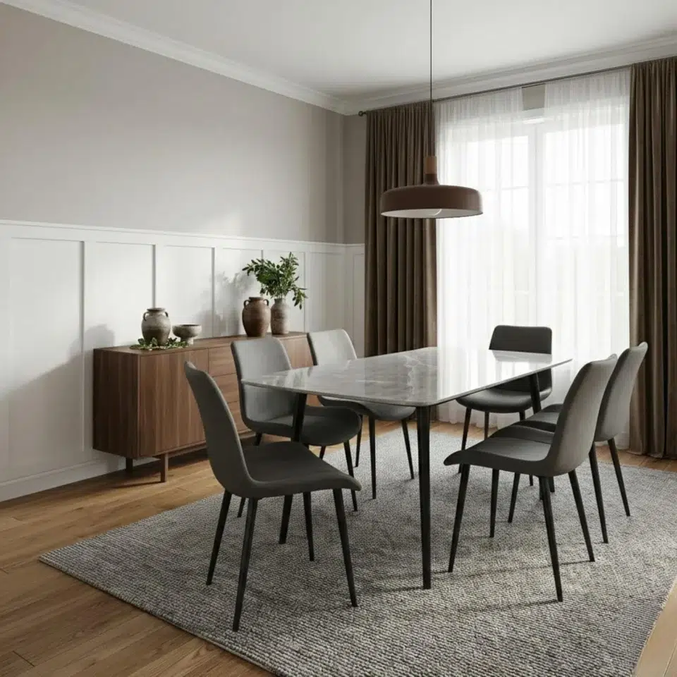 Marble Dining Set 7 Piece