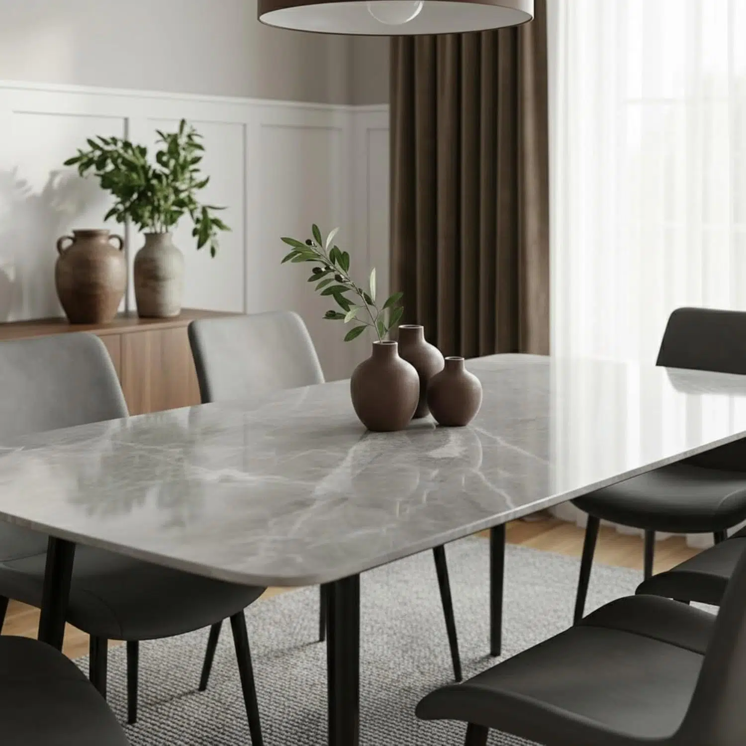 Marble Dining Set 7 Piece