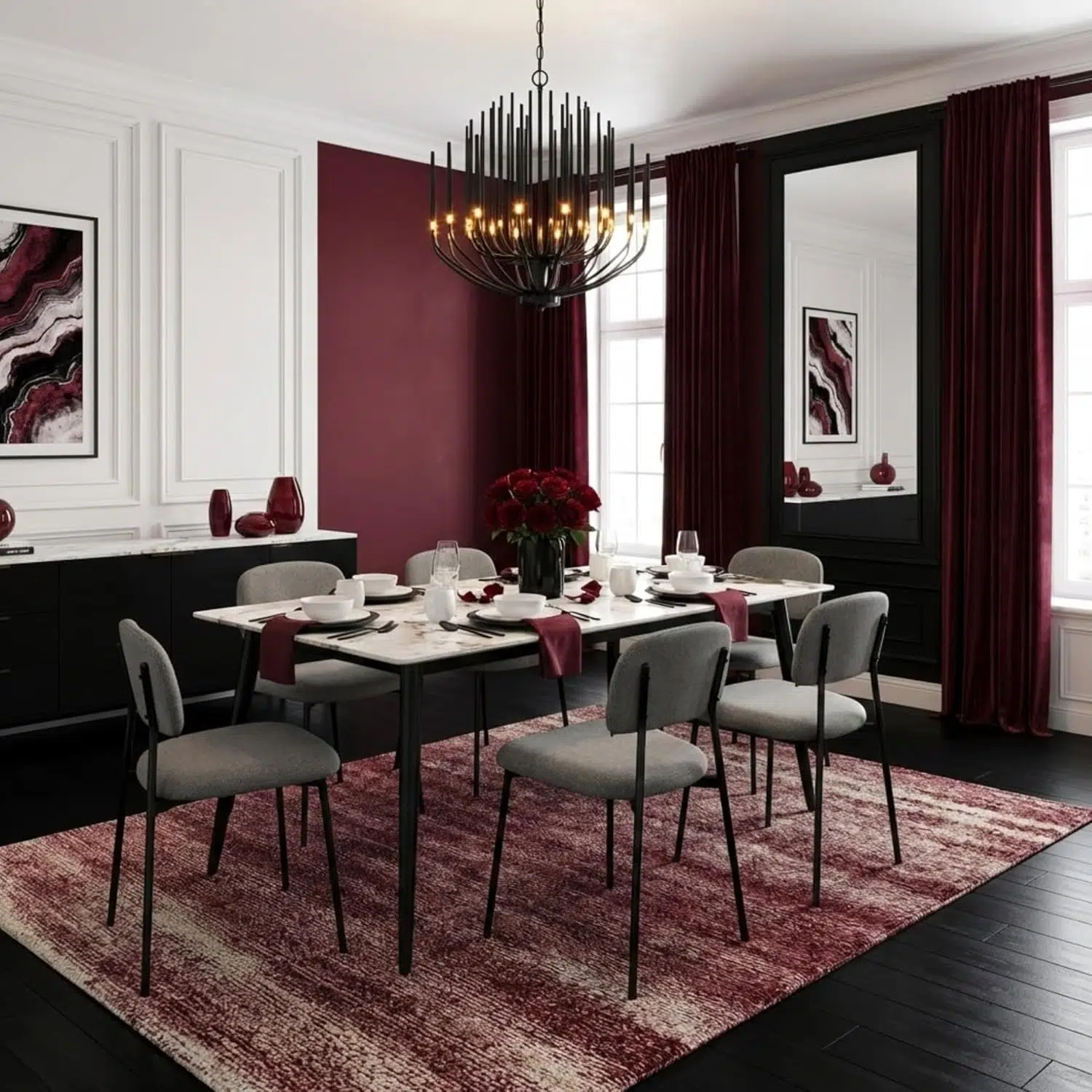 Luxury 7 Piece Dining Set
