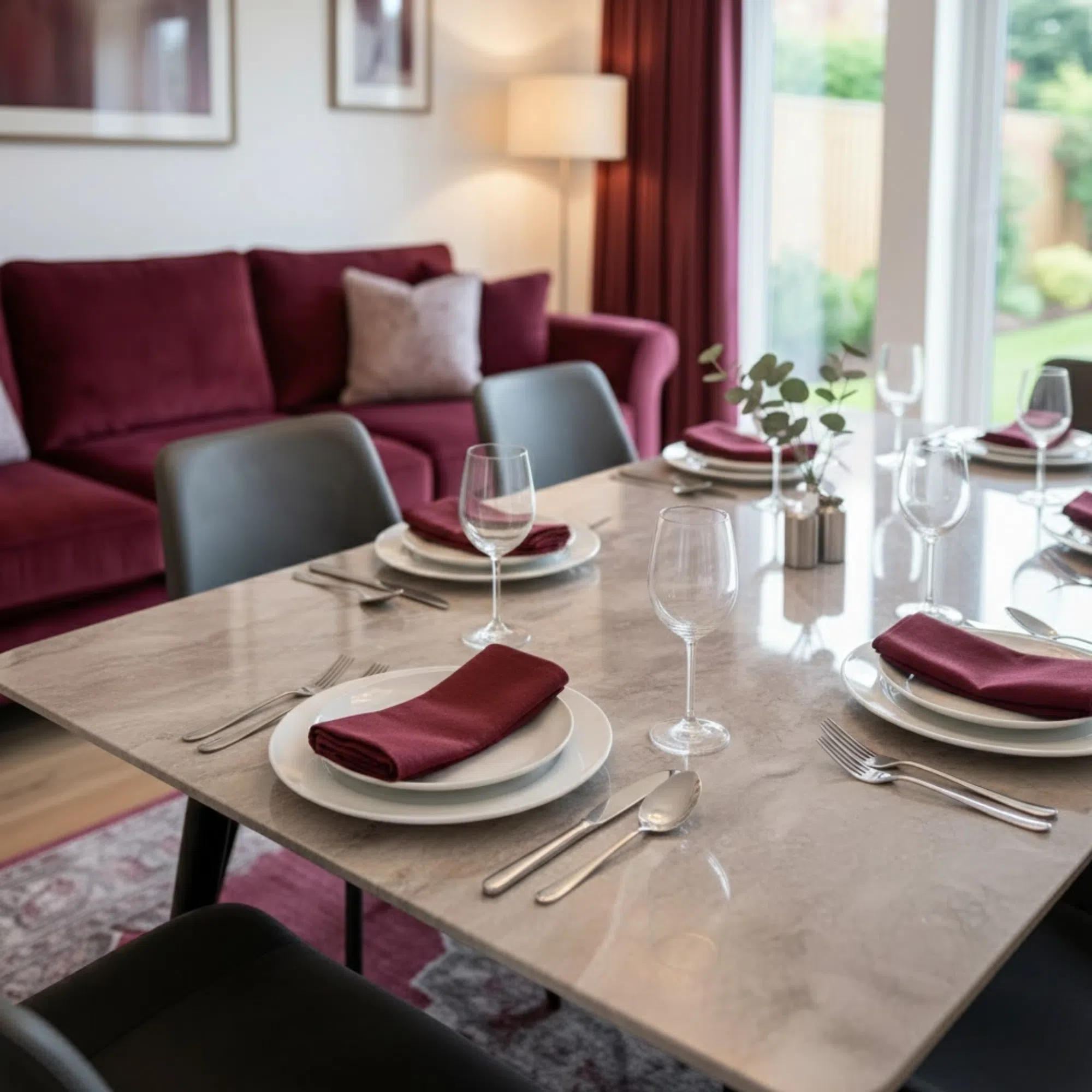 Modern Dining Table with Chairs