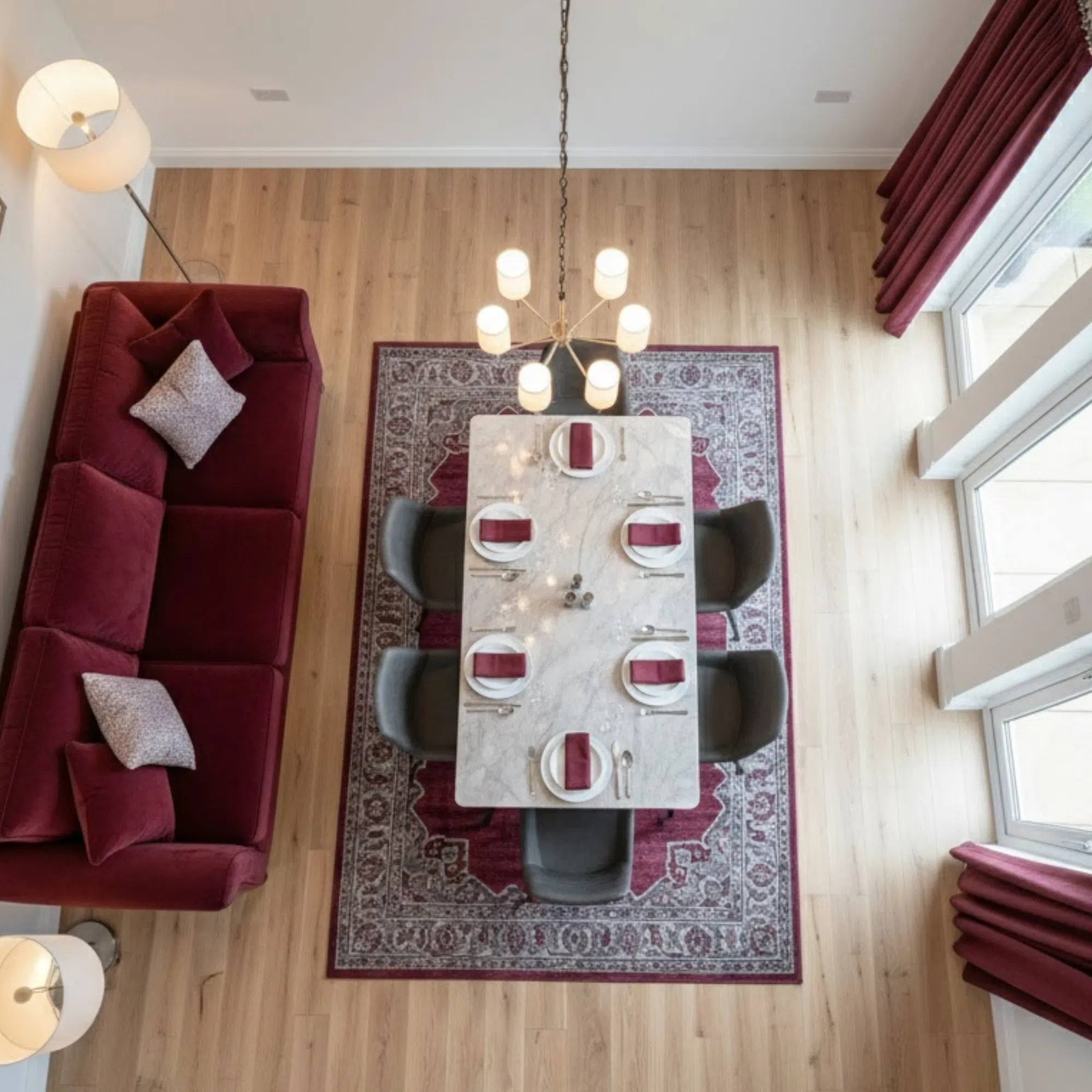 Modern Dining Table with Chairs