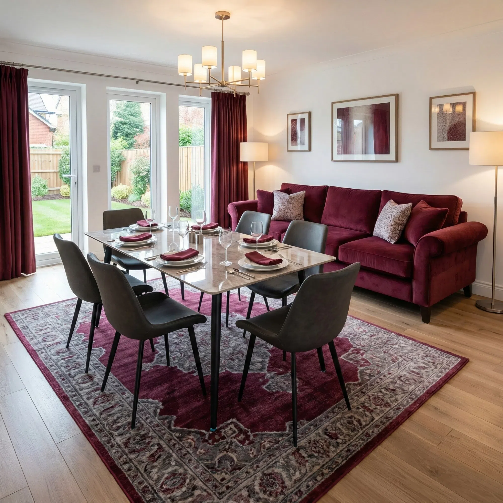 Modern Dining Table with Chairs