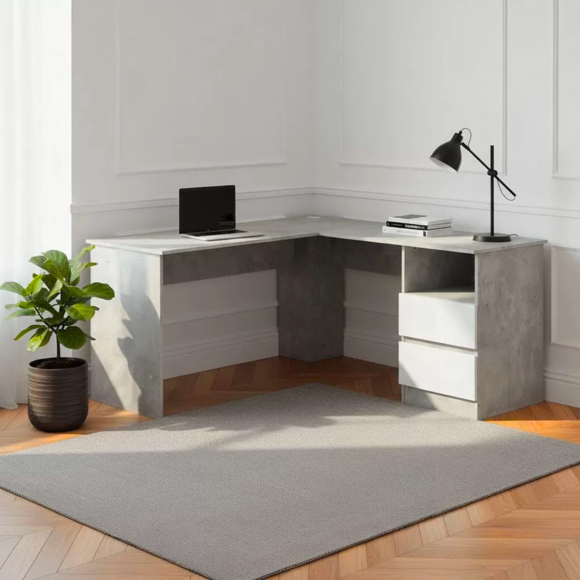 Orvexira Corner Study Desk for Toddlers