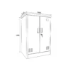 Chada Shoe Steel Storage Cabinet