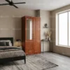 Braisen 2 Door Wooden Wardrobe with Mirror