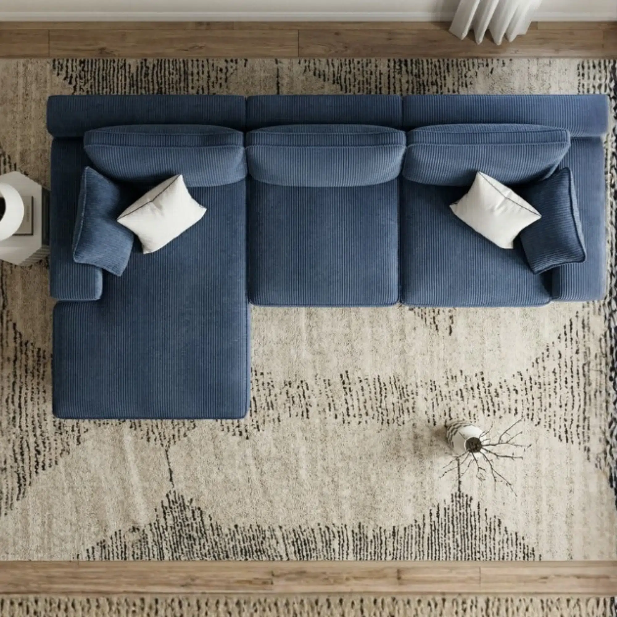 3 Seater L Shape Sofa