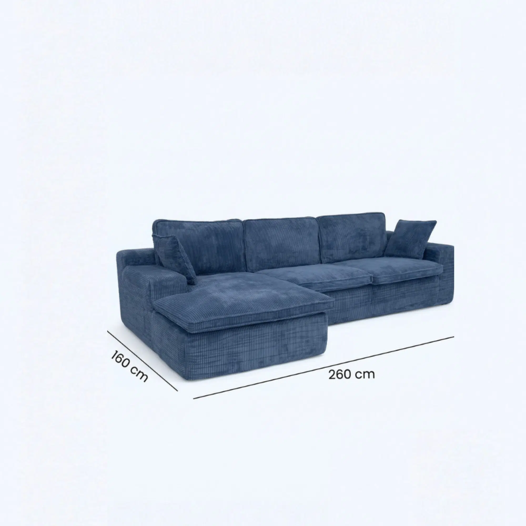 3 Seater L Shape Sofa
