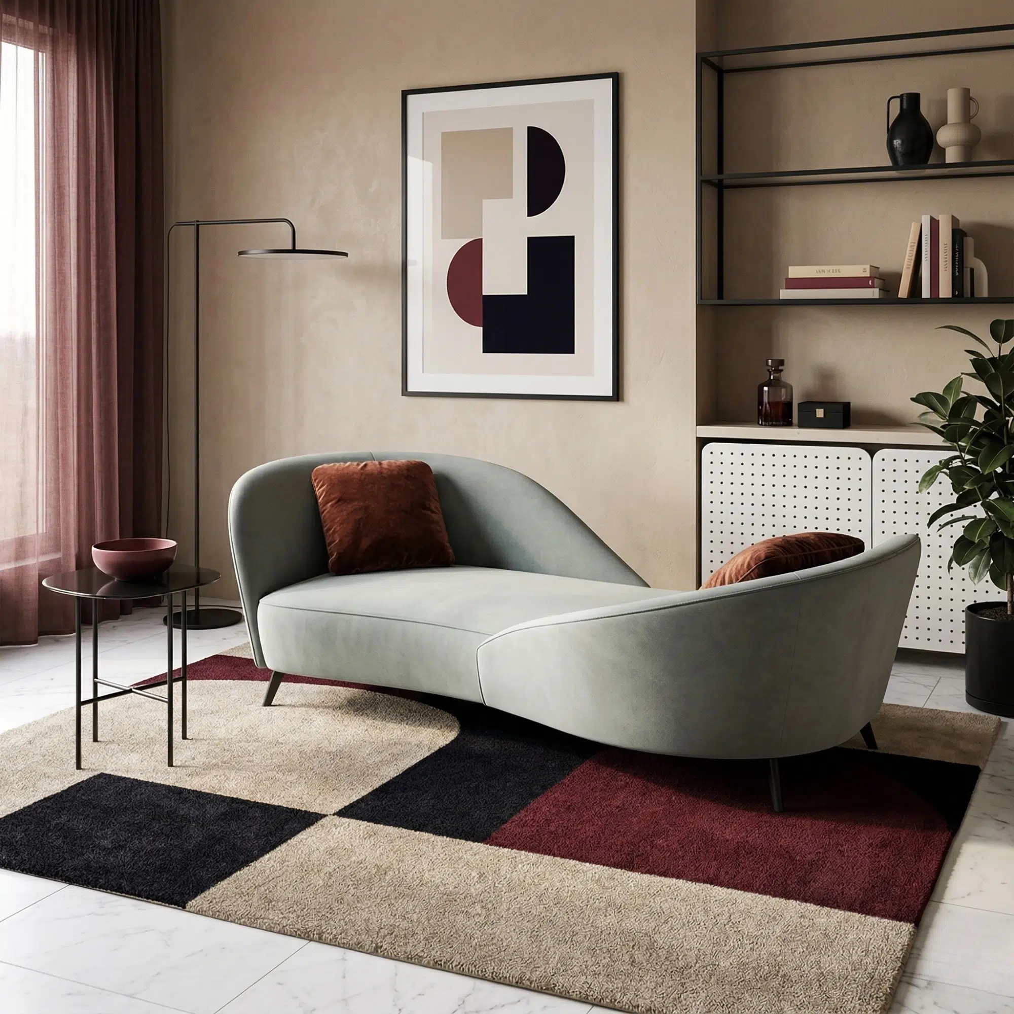 Modern Chaise Lounge Sofa