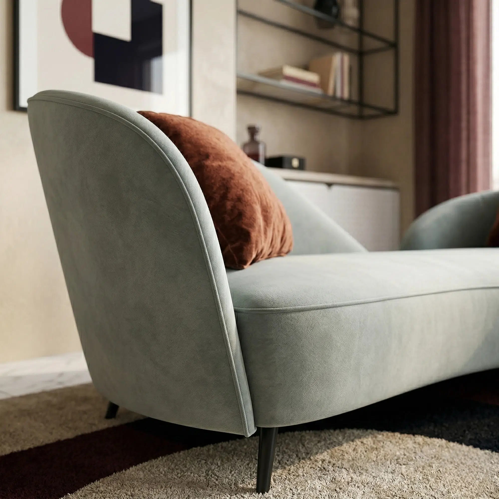 Modern Chaise Lounge Sofa
