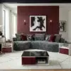 Modern 3 Seater Curved Sofa