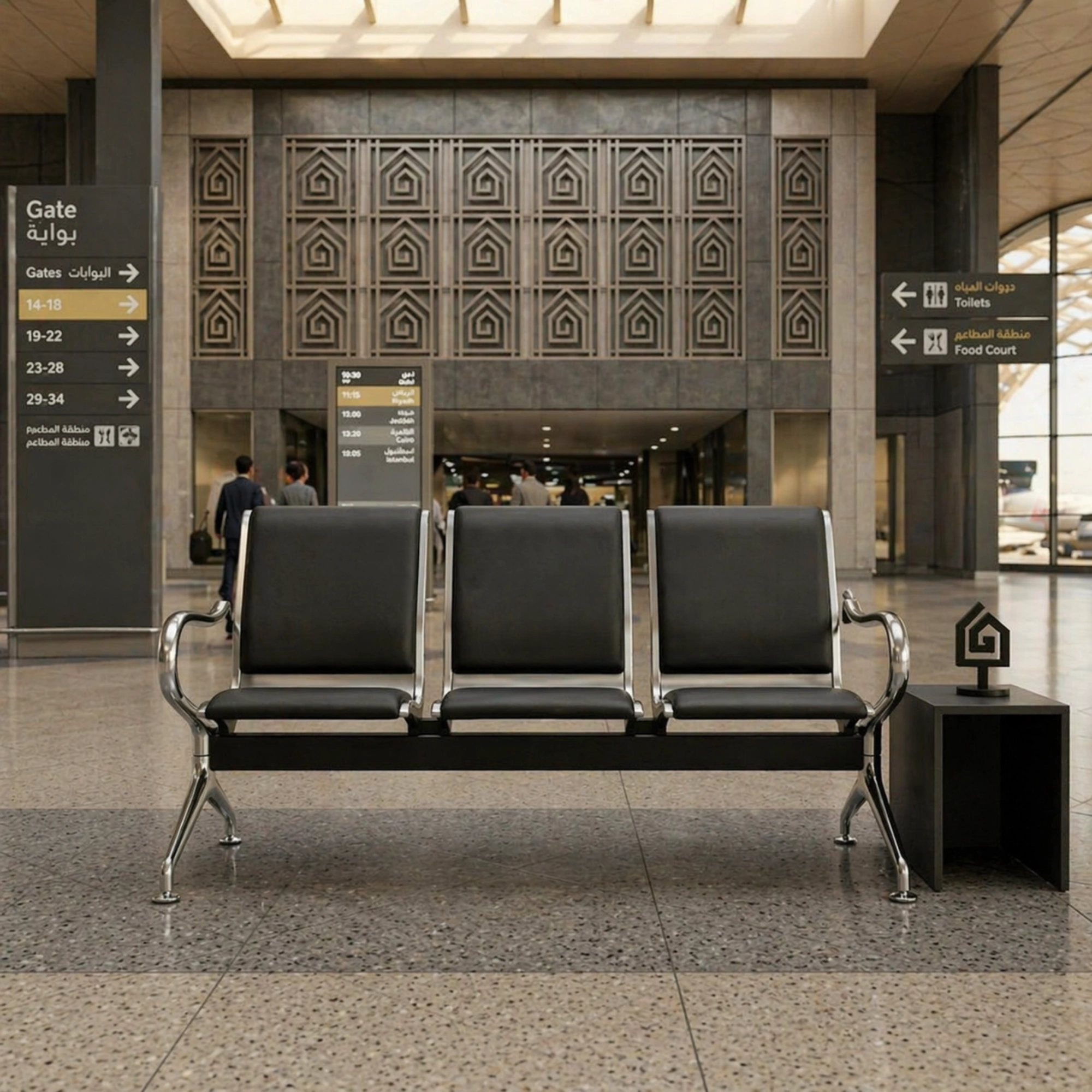 Caldeira 3 Seater Visitor Chair