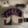 Modern Curved 3 Seater Sofa