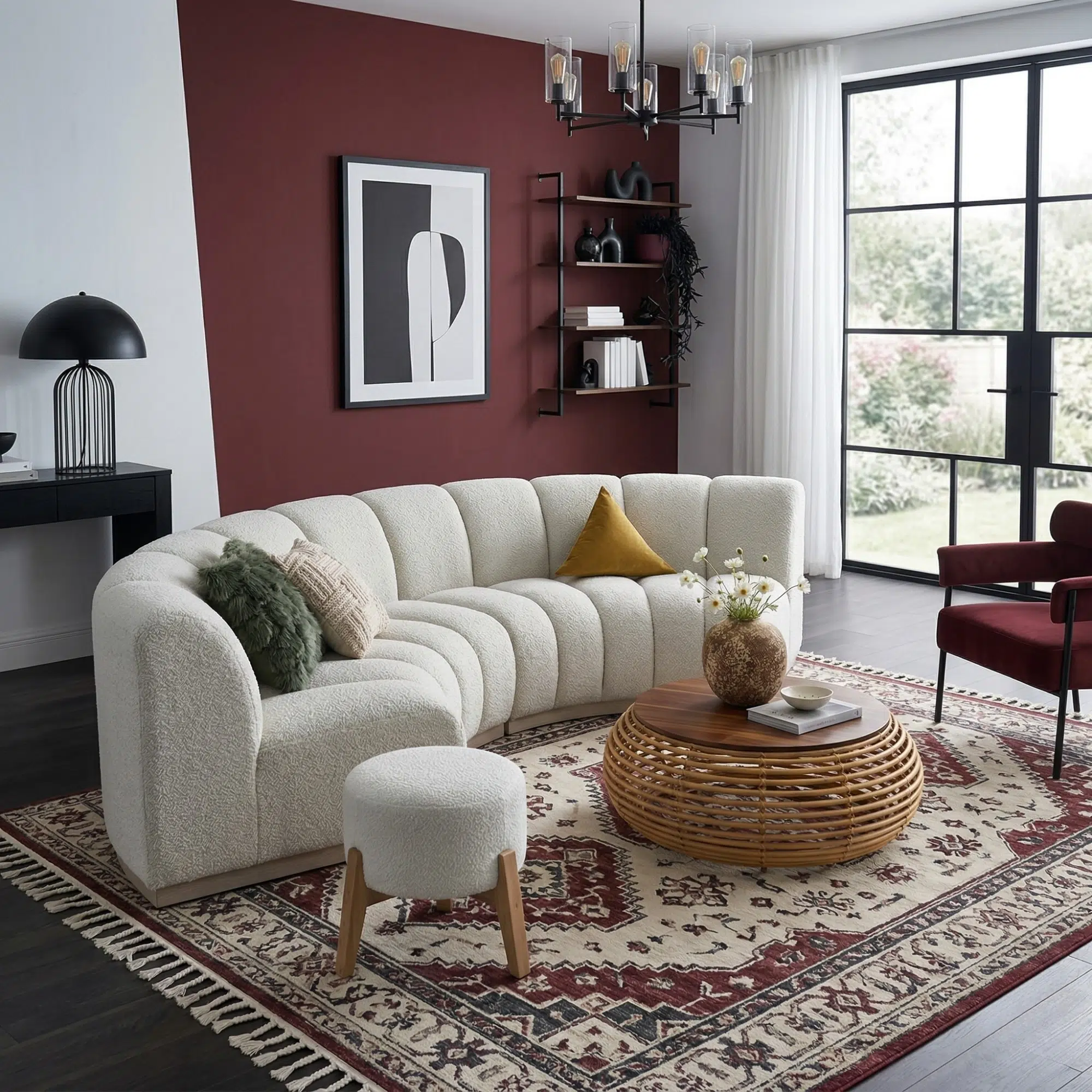 Curved 3 Seater Sofa