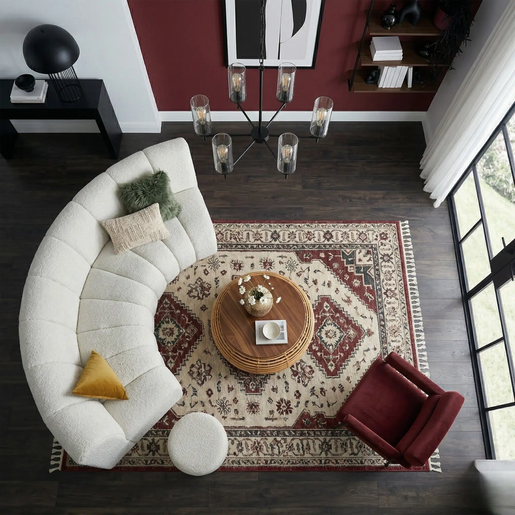 Curved 3 Seater Sofa