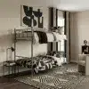 Koffler Grey Steel Bunk Bed
