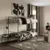 Koffler Grey Steel Bunk Bed