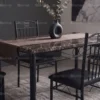 Sorrell Marble Dining Table Set