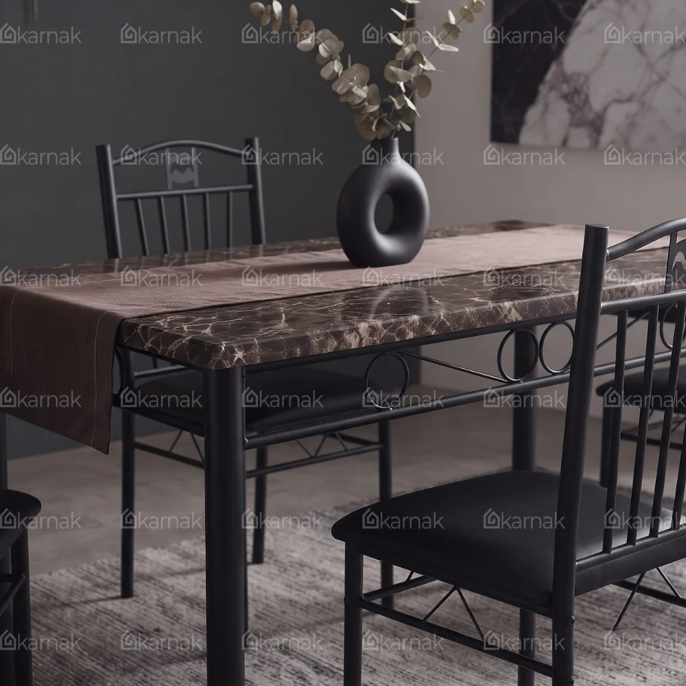Sorrell Marble Dining Table Set